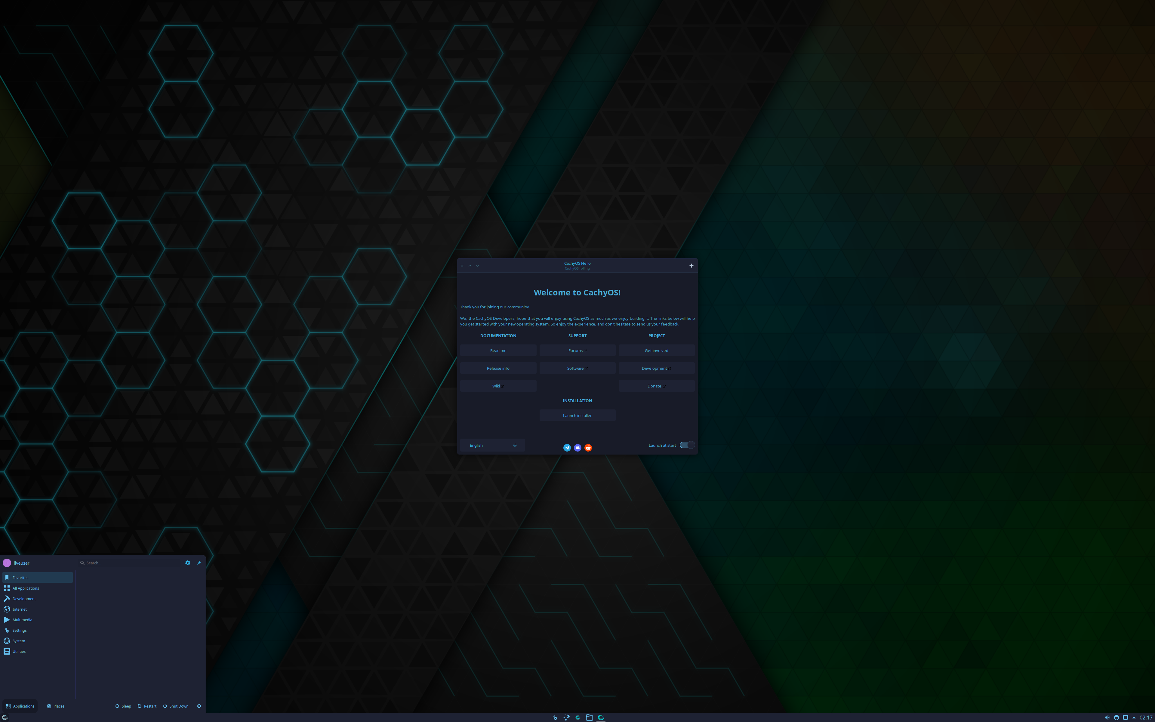 CachyOS desktop screenshot: 221230