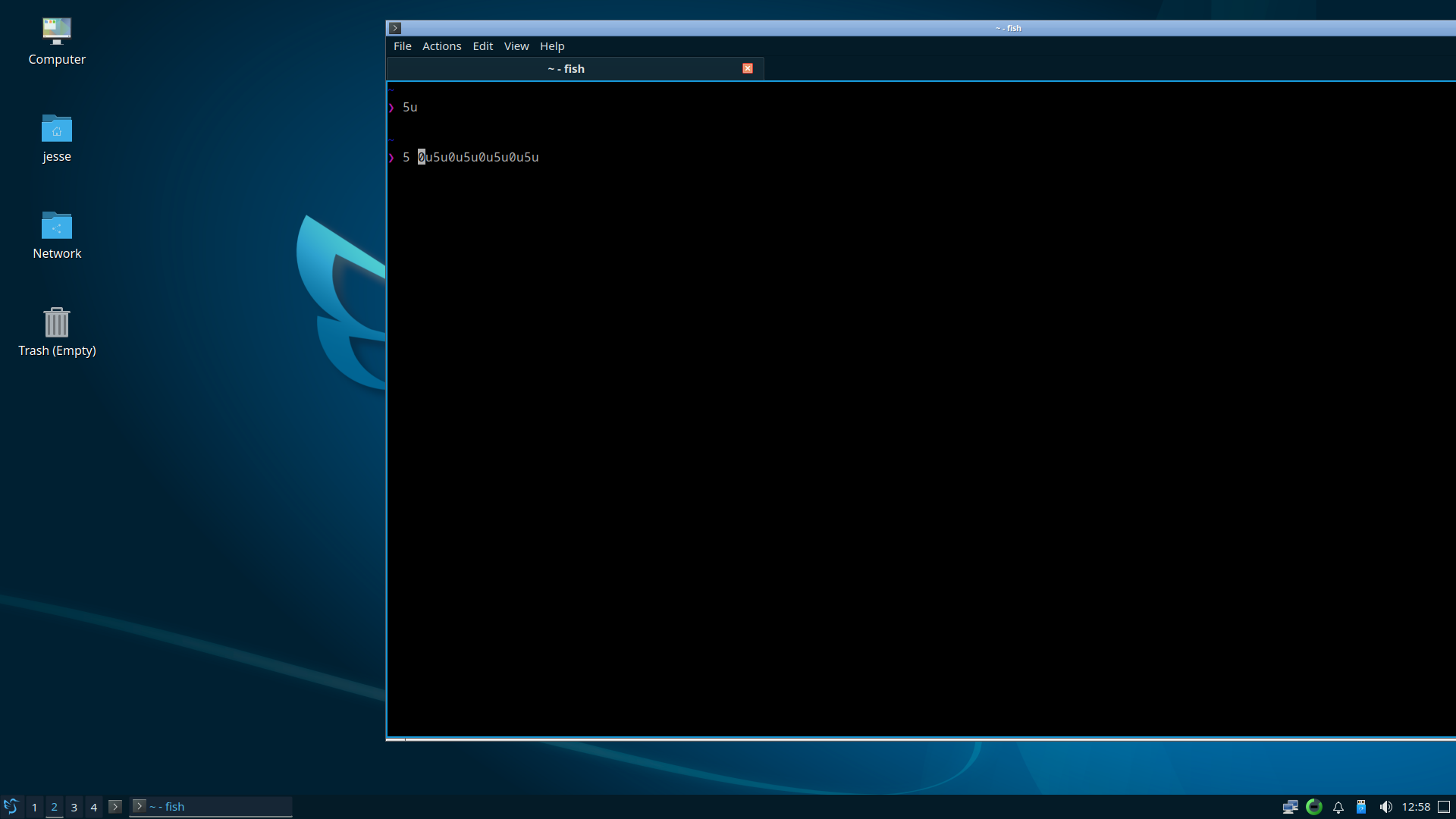 CachyOS desktop screenshot: 250330 fish