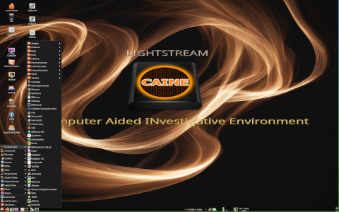 CAINE desktop screenshot: Distribution overview