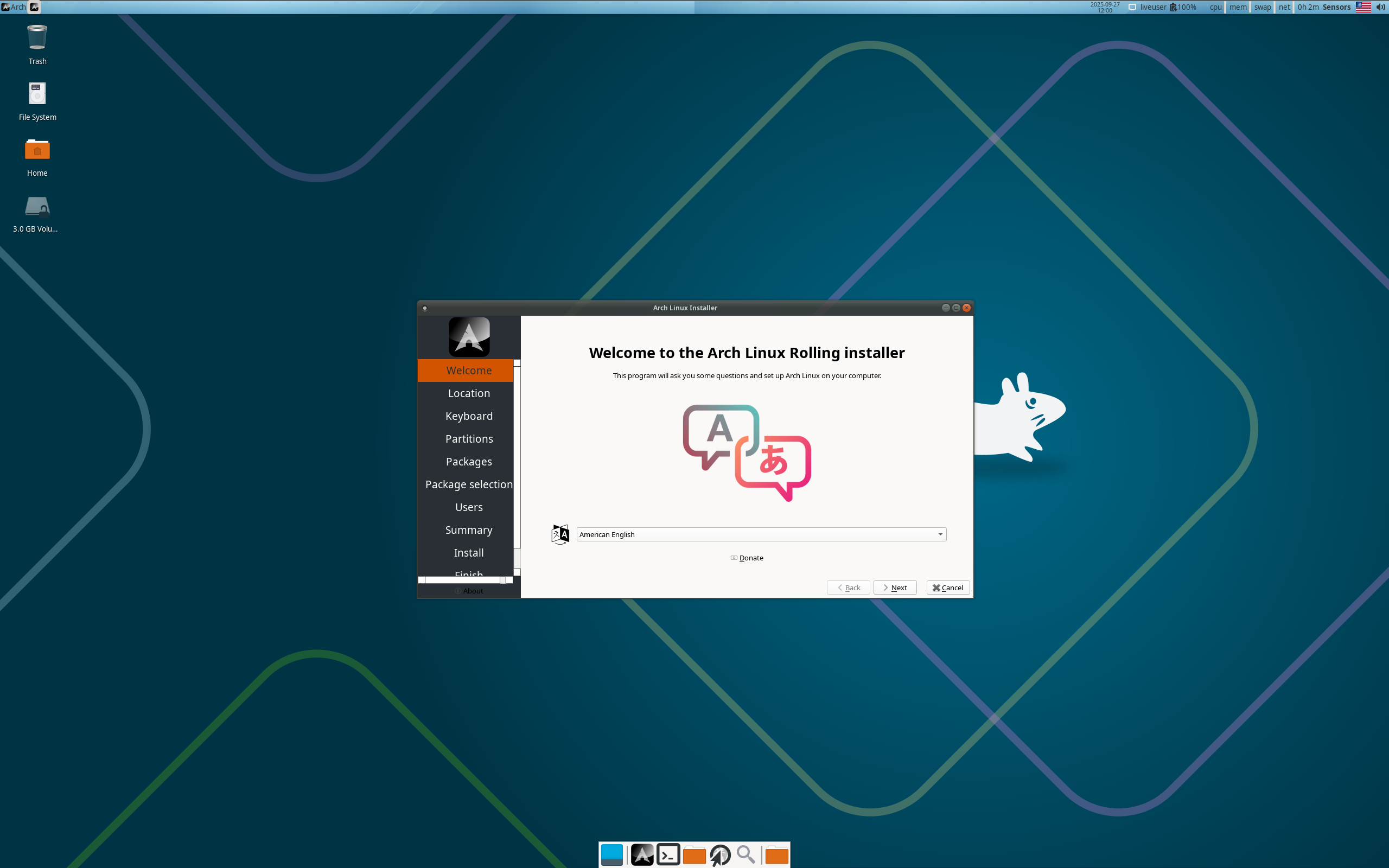 Calam desktop screenshot: 2025 09