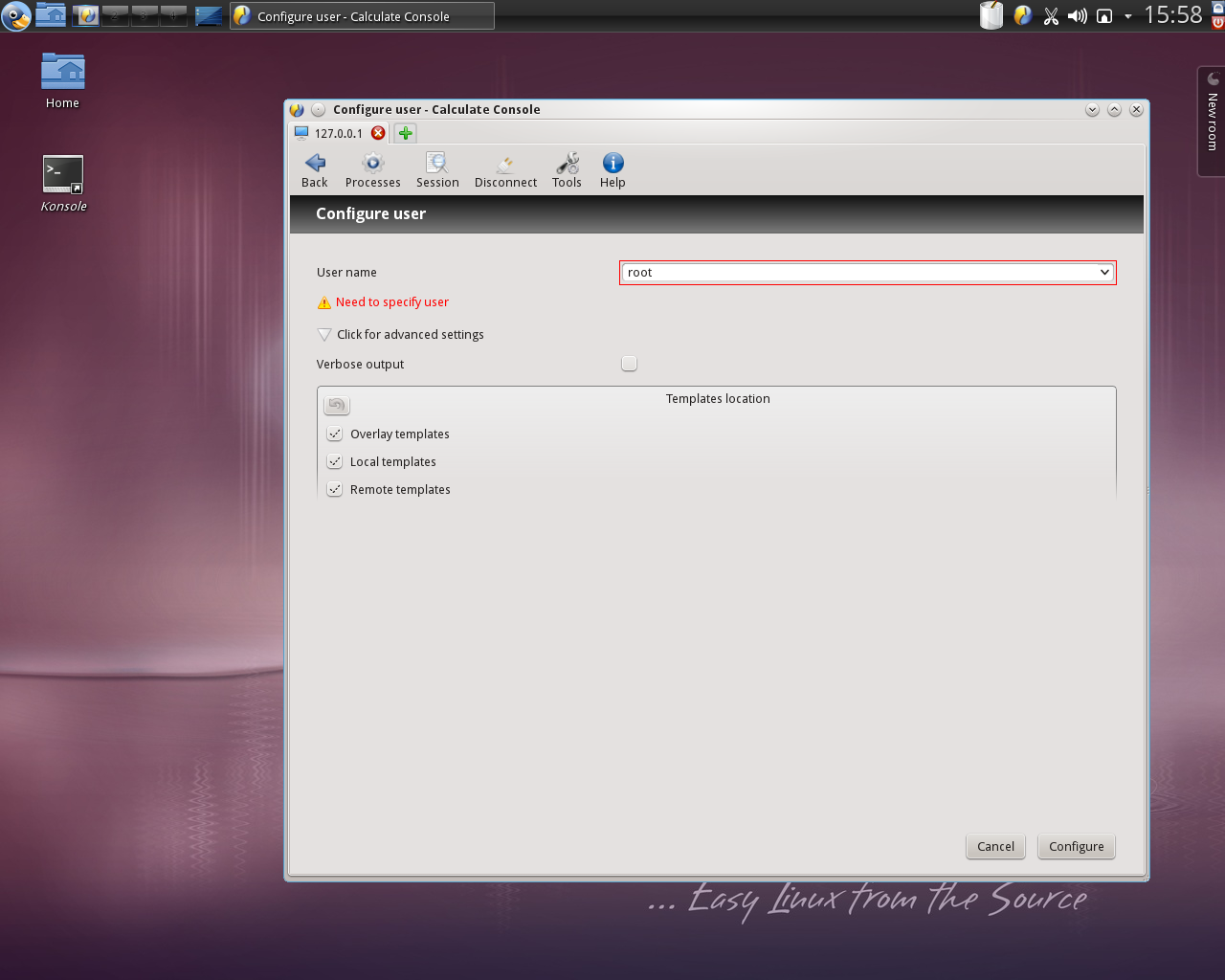 Calculate desktop screenshot: 13.4 console