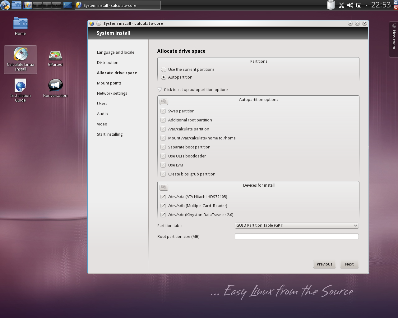 Calculate desktop screenshot: 13.4 installer