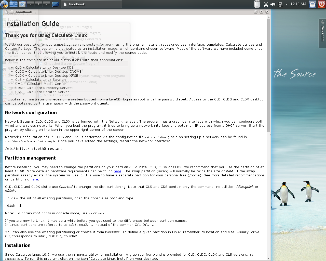 Calculate desktop screenshot: 14 documentation