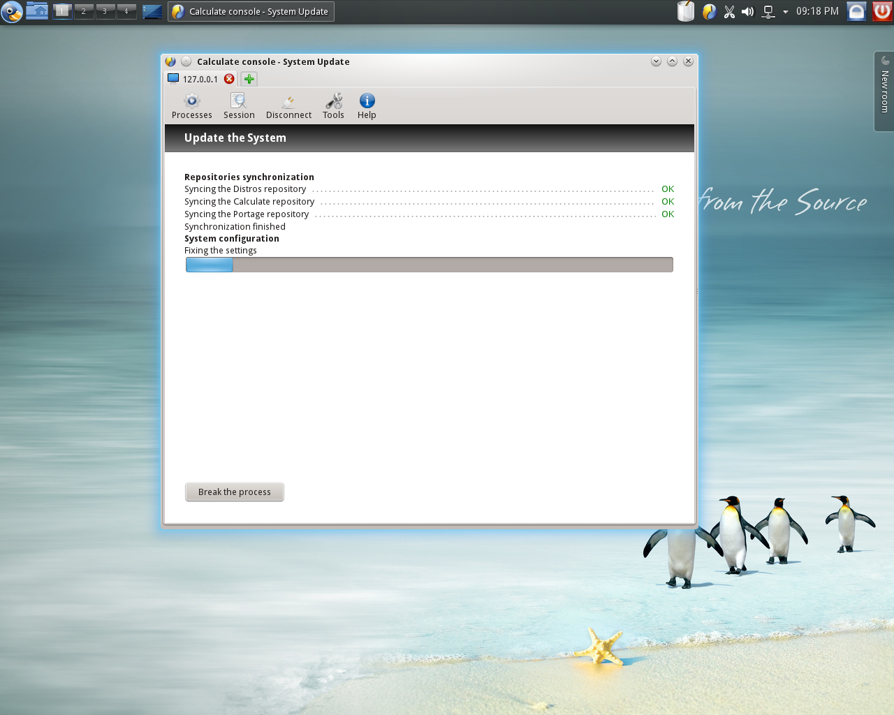 Calculate desktop screenshot: 14 updates