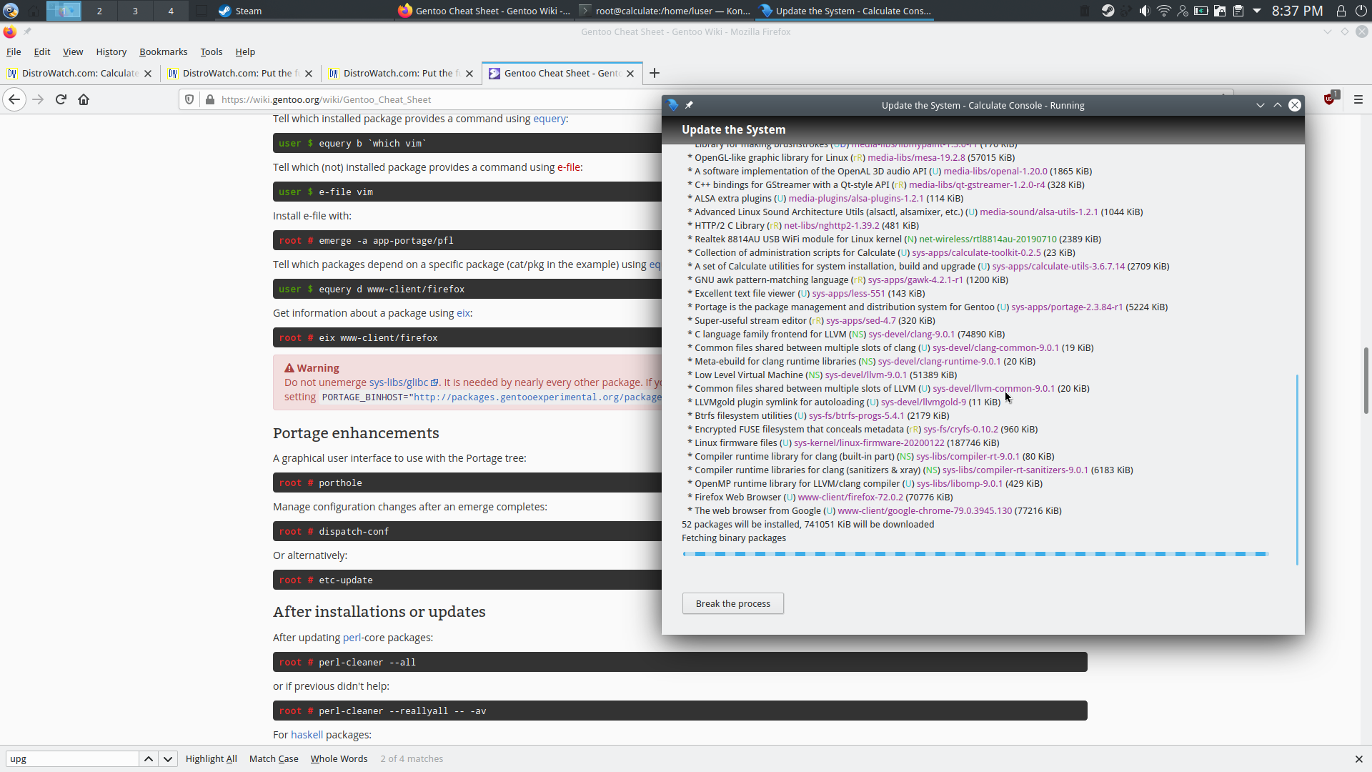 Calculate desktop screenshot: 20 update