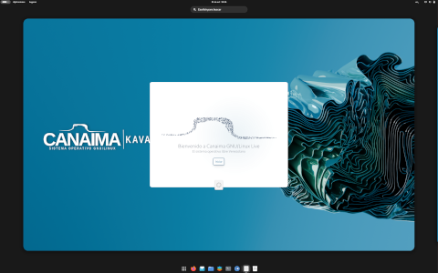 Canaima desktop screenshot: Distribution overview
