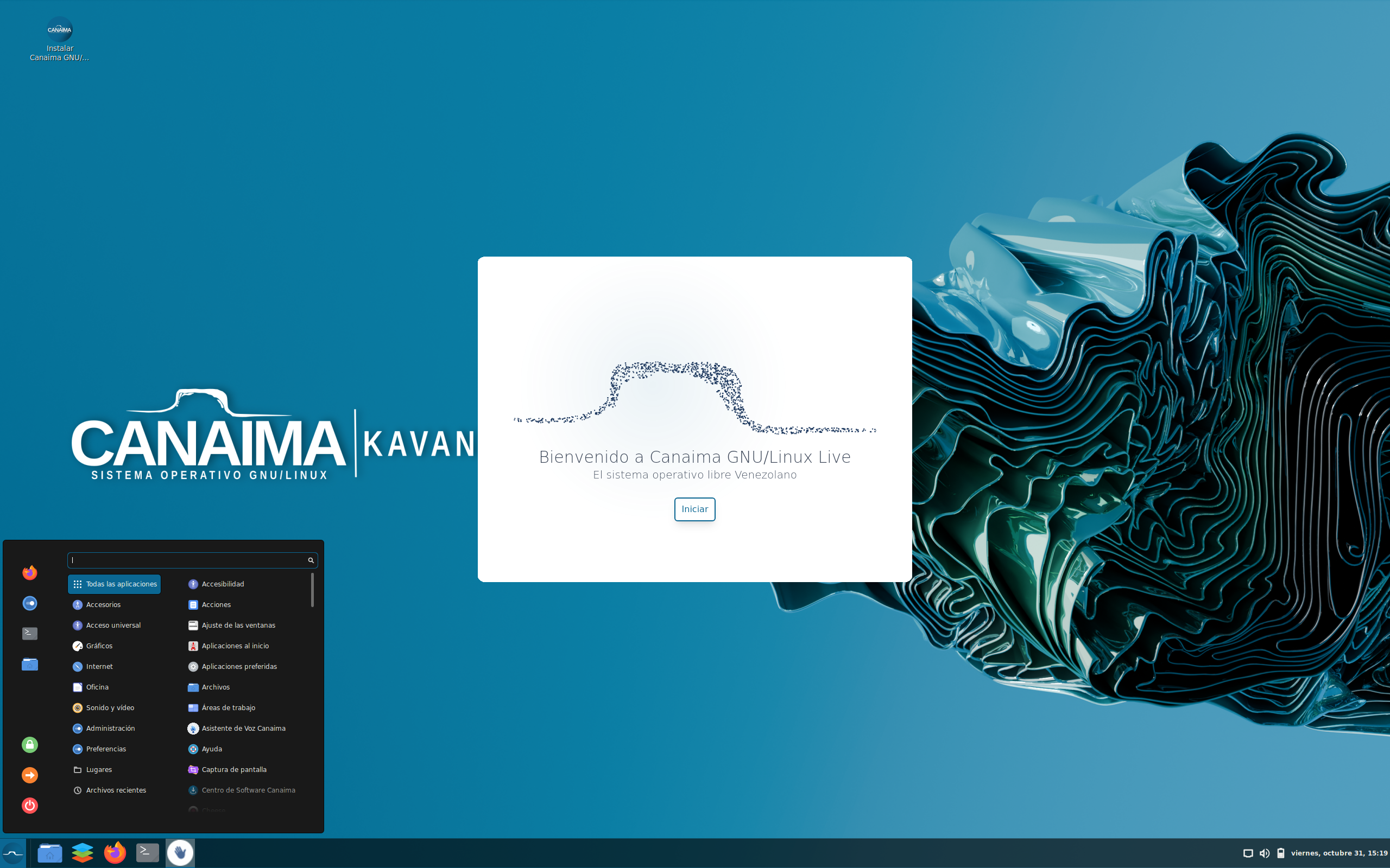 Canaima desktop screenshot: 8.2 cinnamon