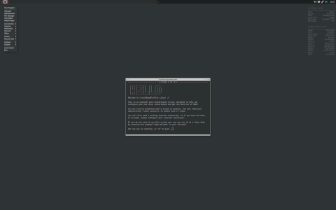 Crunchbangplusplus desktop screenshot: Distribution overview