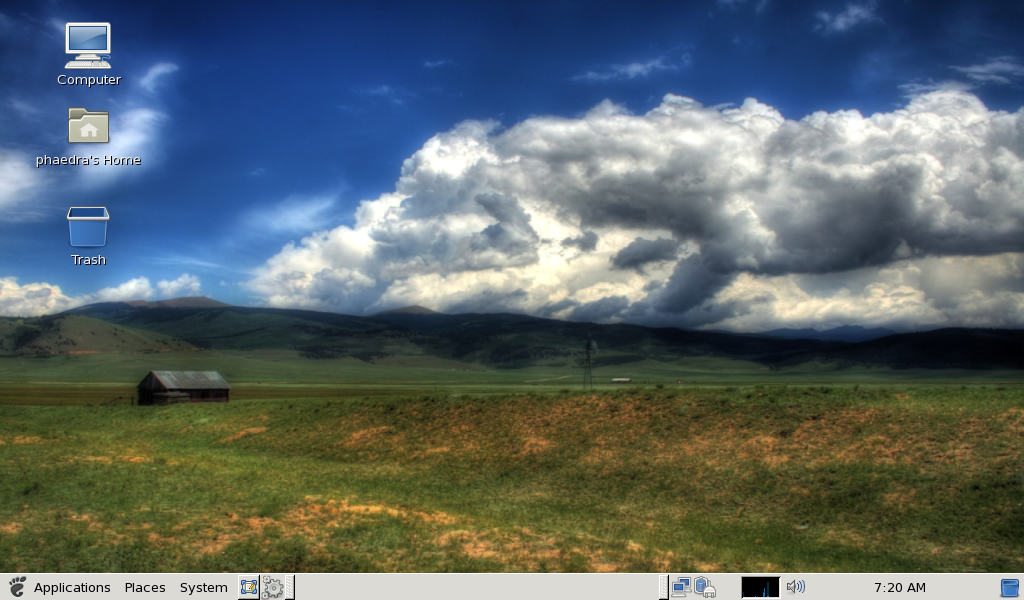 CentOS desktop screenshot: 5.3 netbook