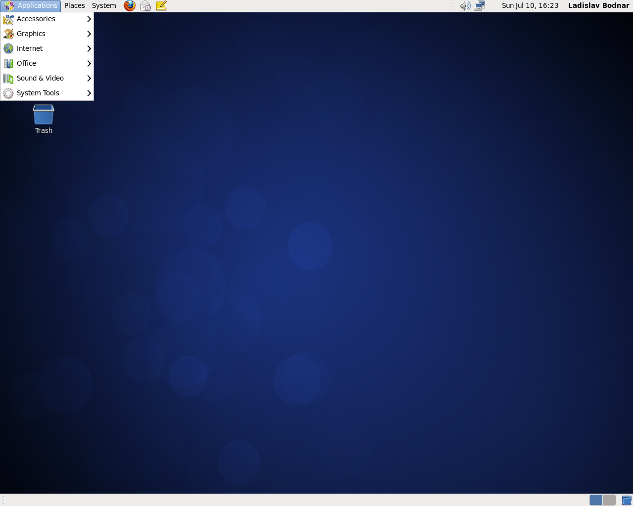 CentOS desktop screenshot: 6.0