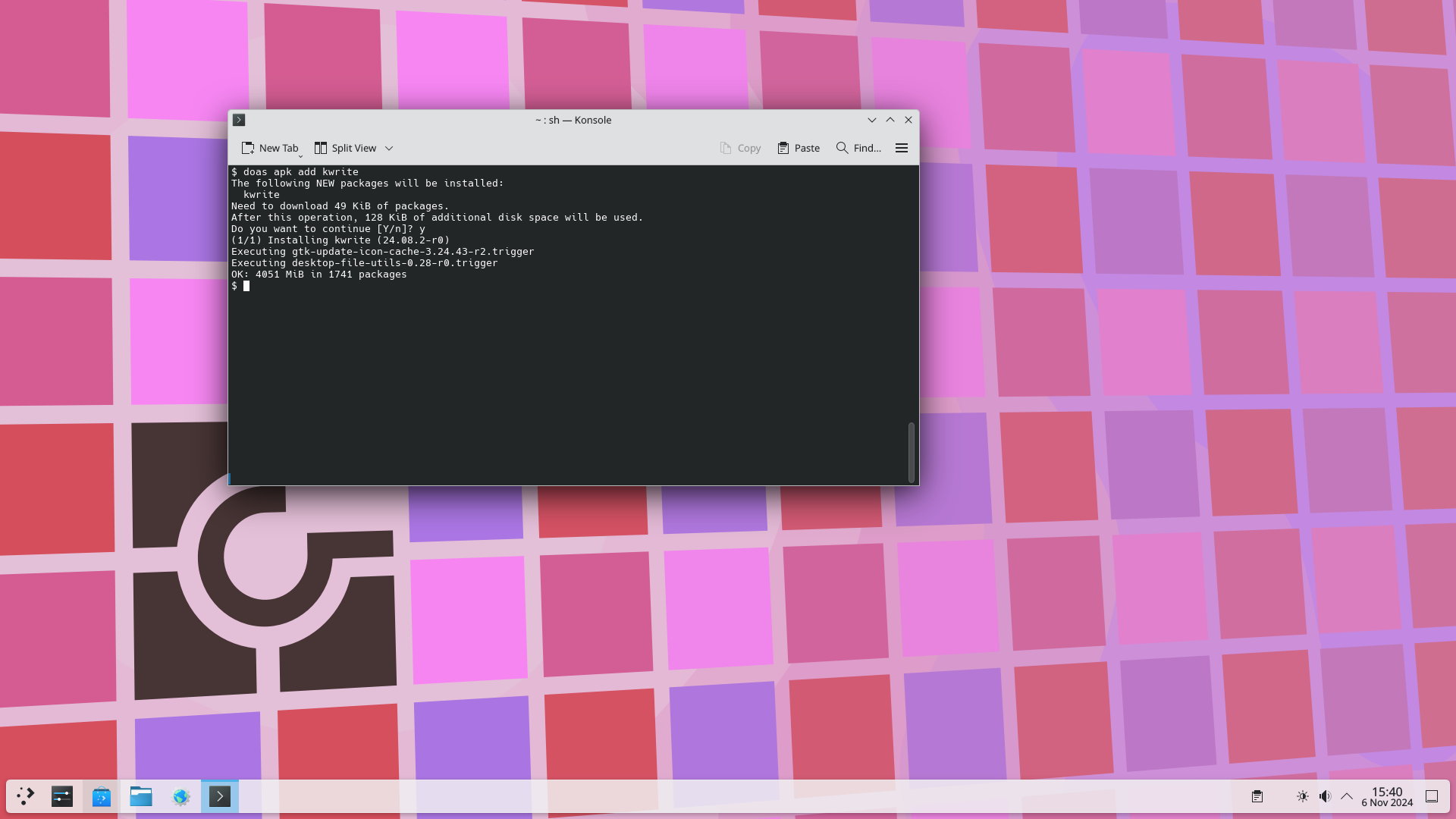 Chimera desktop screenshot: 20241027 apk