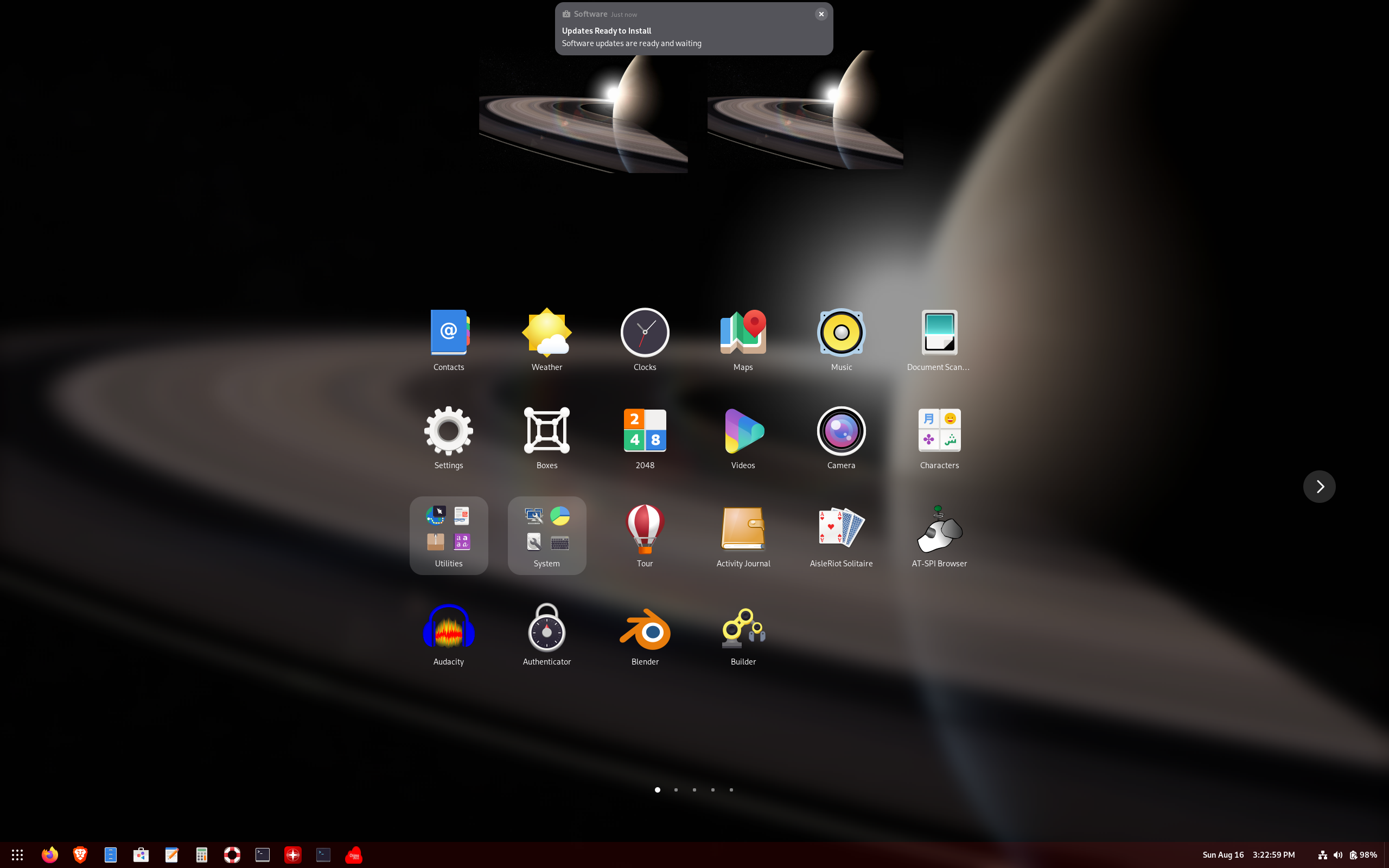 Chimo desktop screenshot: 2026 08 15 gnome