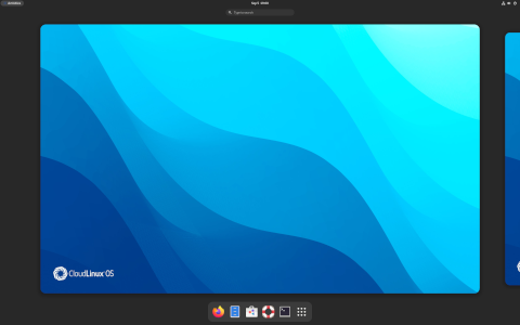 CloudLinux desktop screenshot: Distribution overview