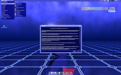 Commodore desktop screenshot: Distribution overview