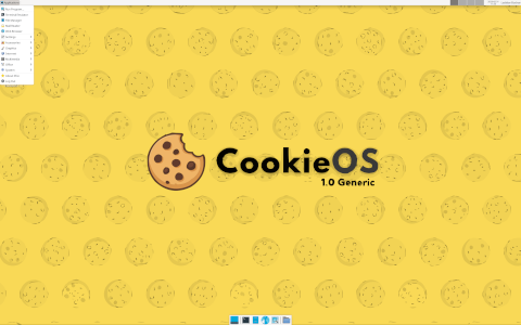 CookieOS desktop screenshot: Distribution overview