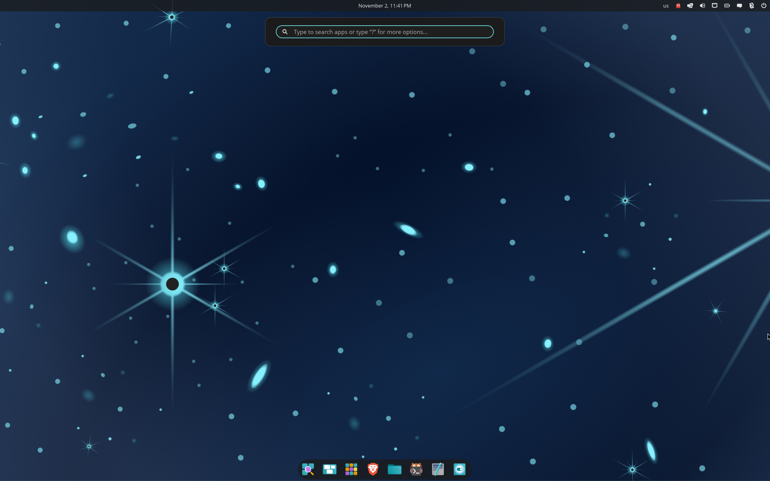 d77void desktop screenshot: 20251102 cosmic