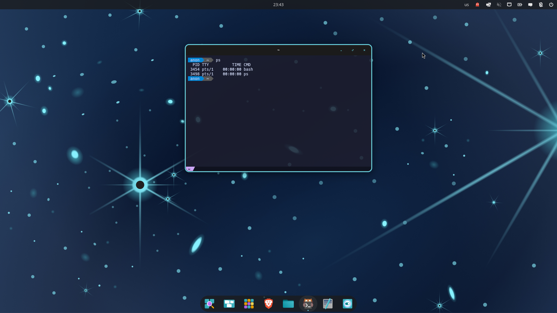 d77void desktop screenshot: 2026 kitty