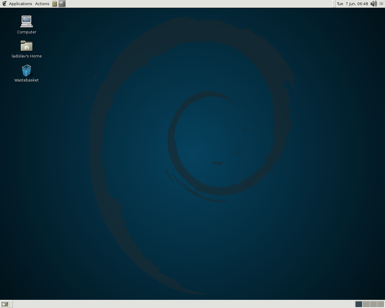 Debian desktop screenshot: 3.1