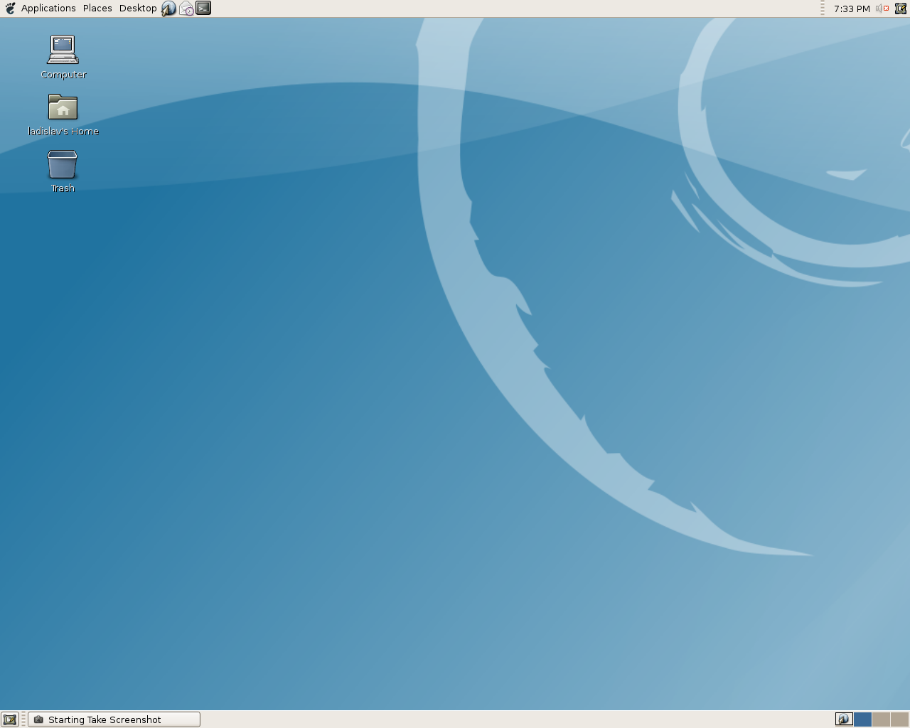 Debian desktop screenshot: 4.0 rc1