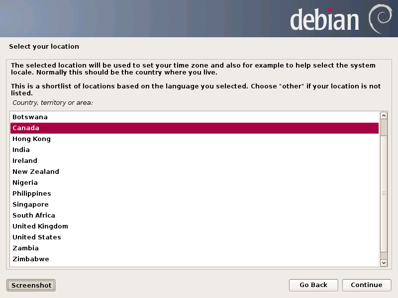 Debian desktop screenshot: 7.0 installer