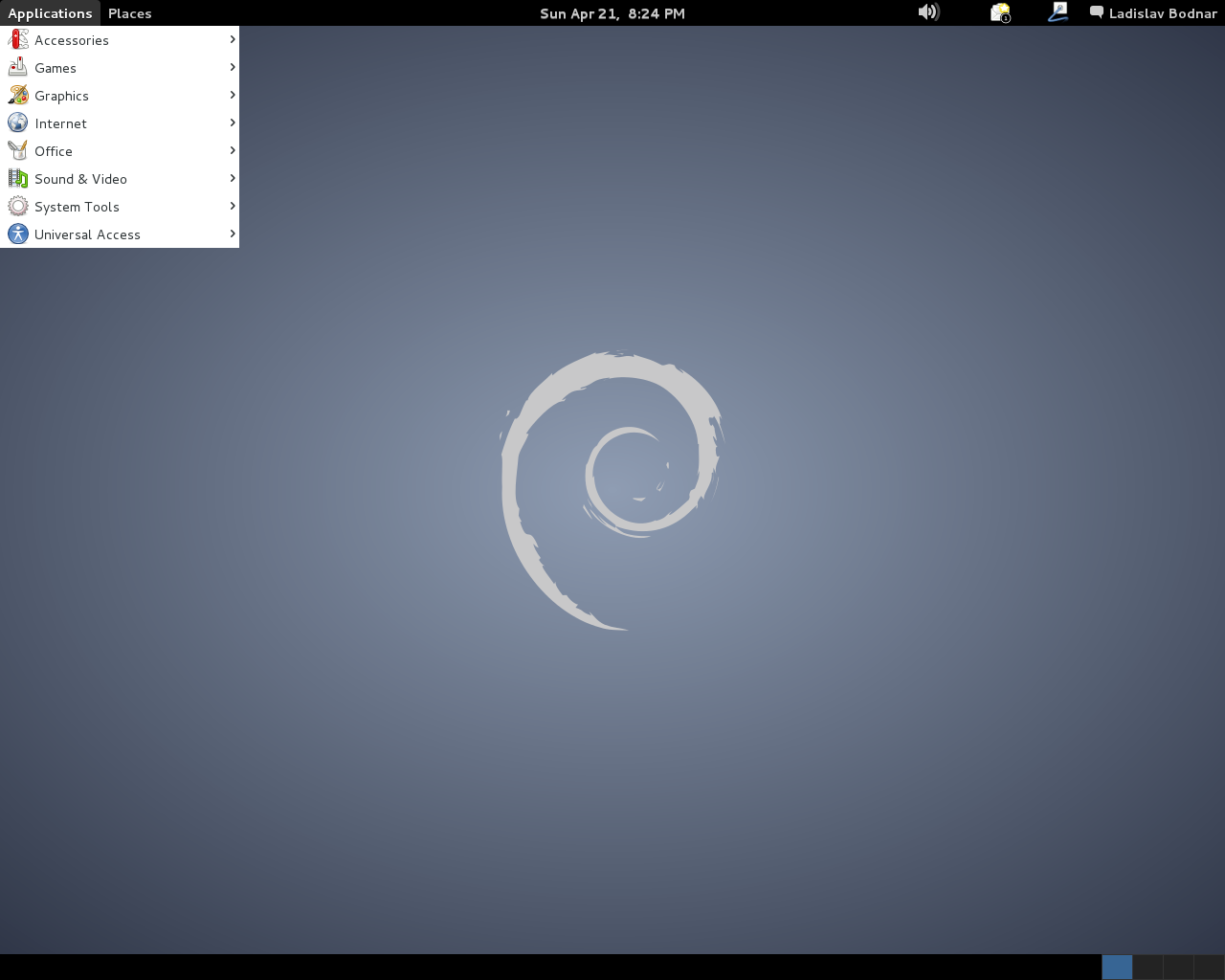 Debian desktop screenshot: 7.0