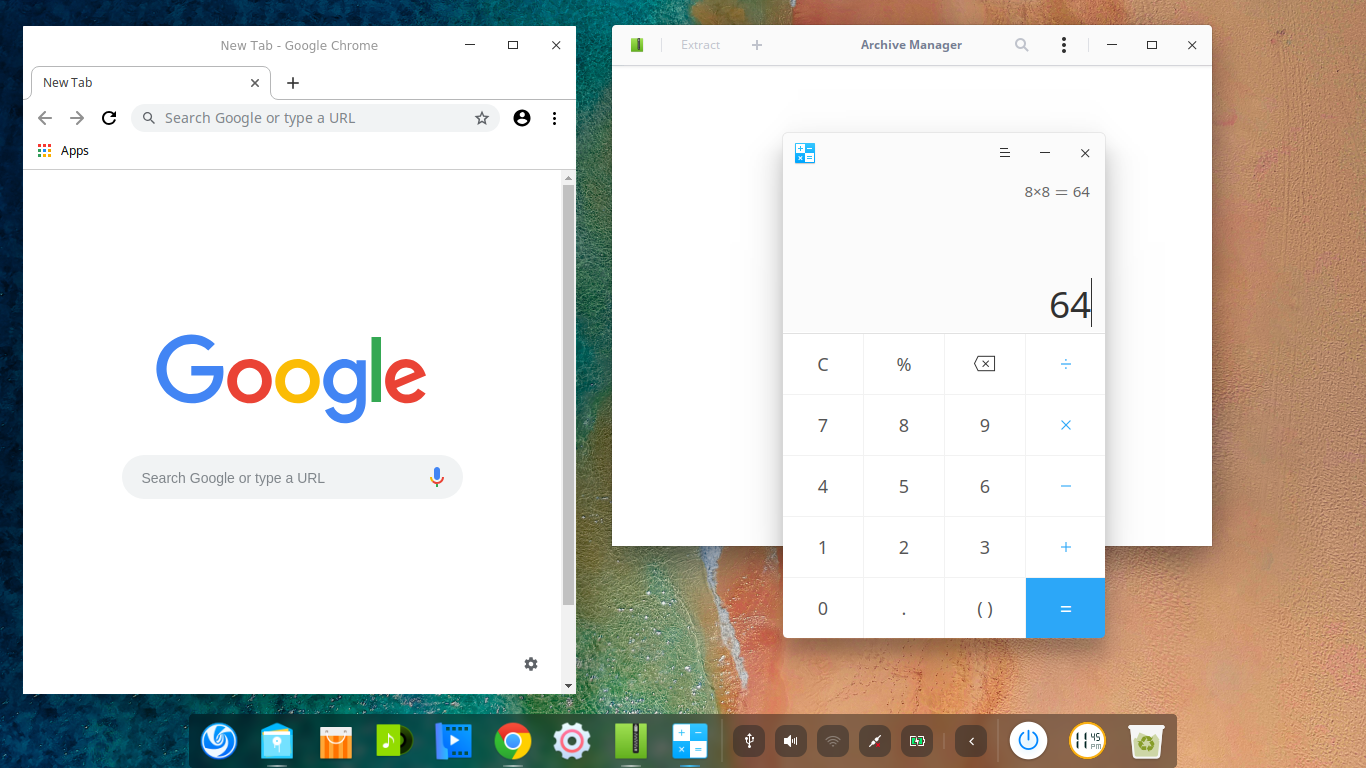 deepin desktop screenshot: 15.11 application styles