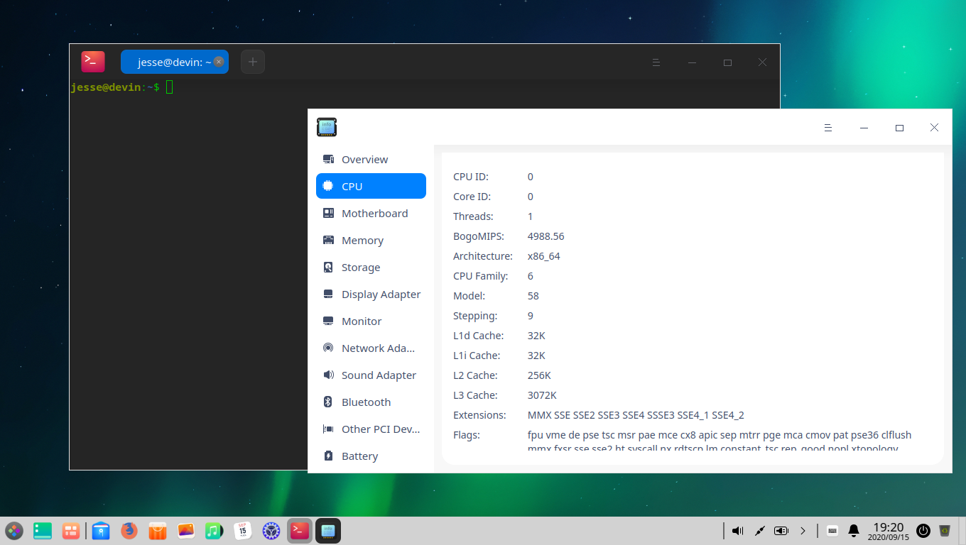 deepin desktop screenshot: 20 driver manager
