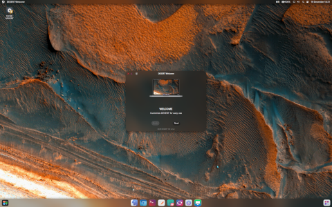 DESERT desktop screenshot: Distribution overview