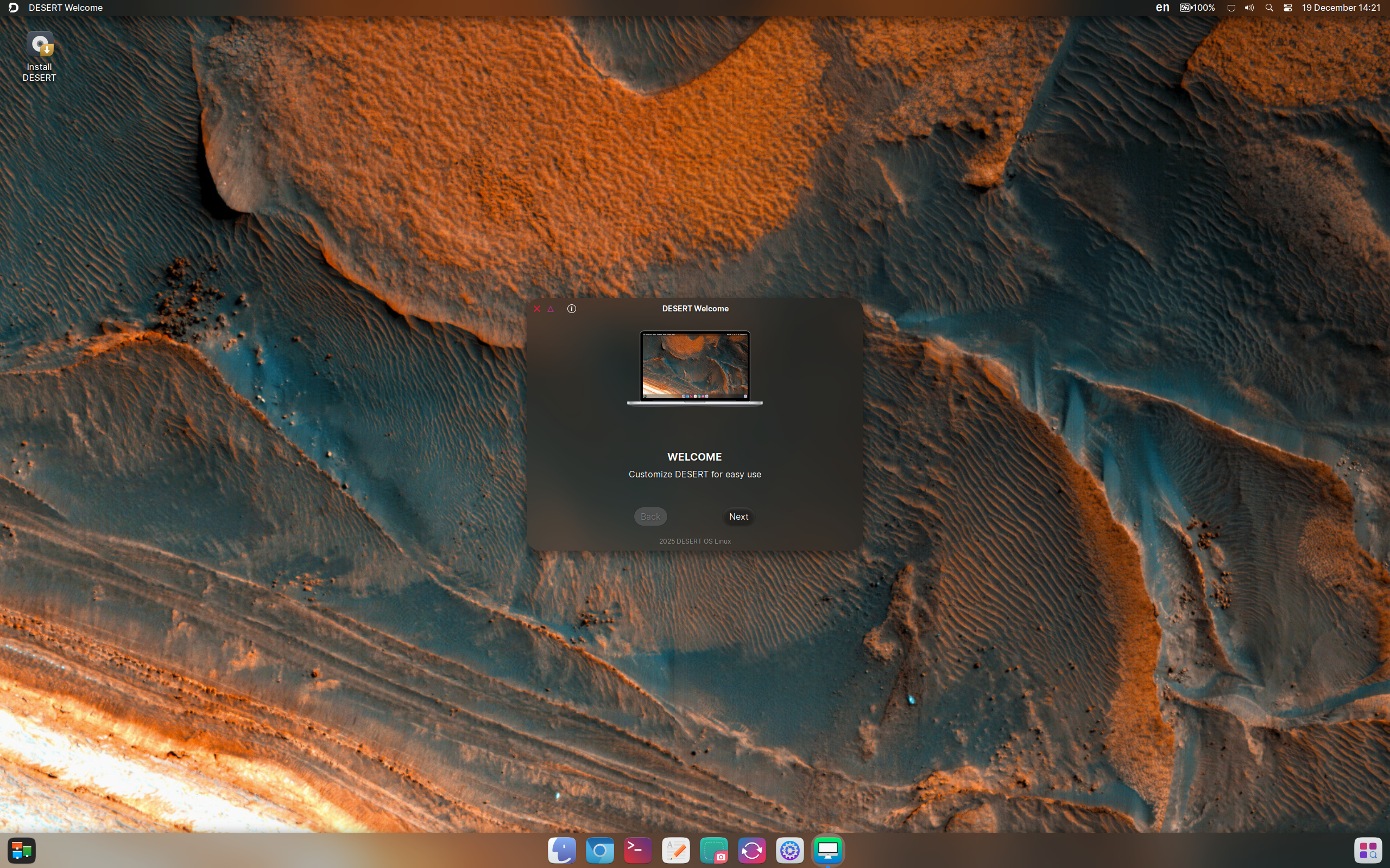 DESERT desktop screenshot: 5.0