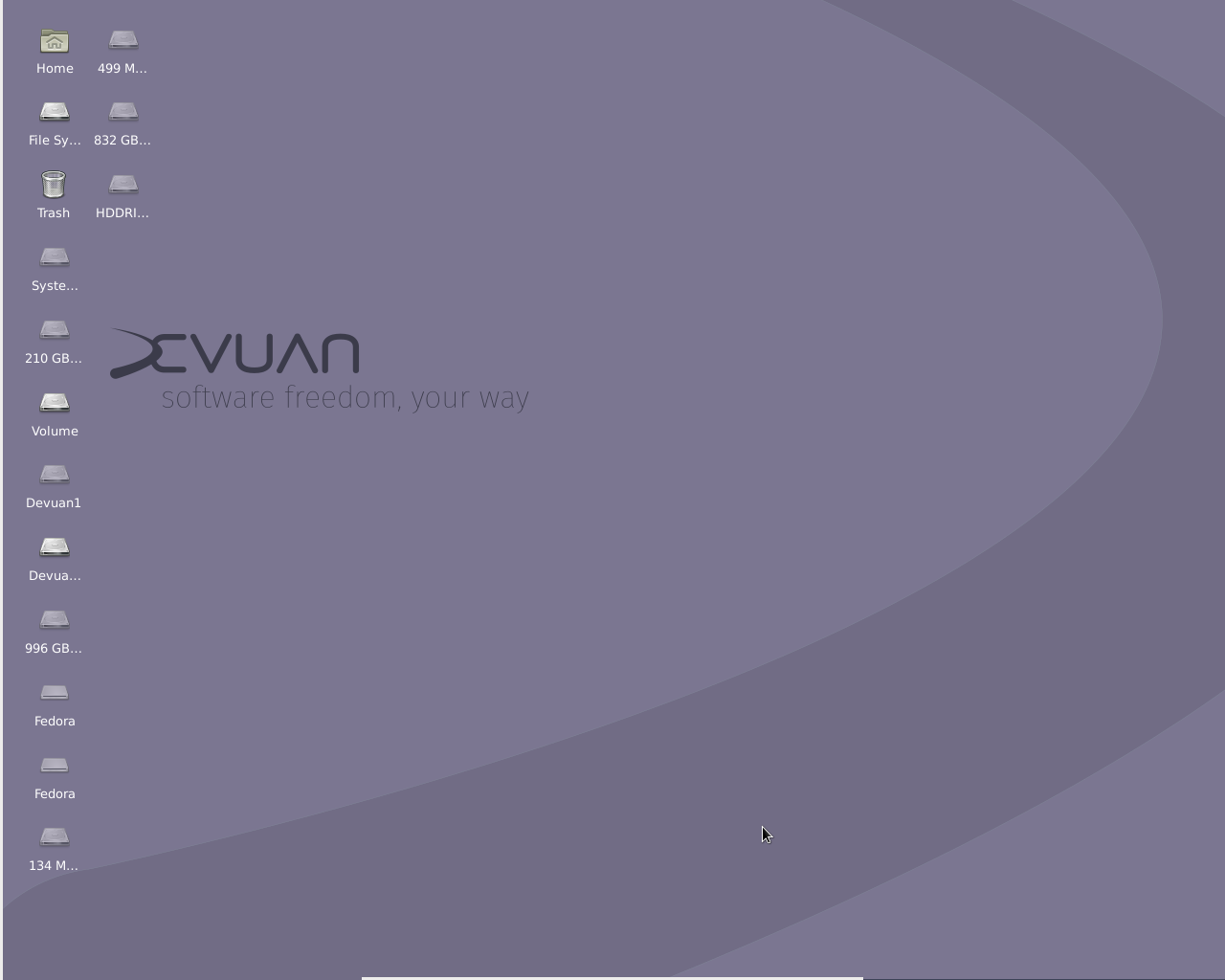 Devuan desktop screenshot: 1.0.0 beta2