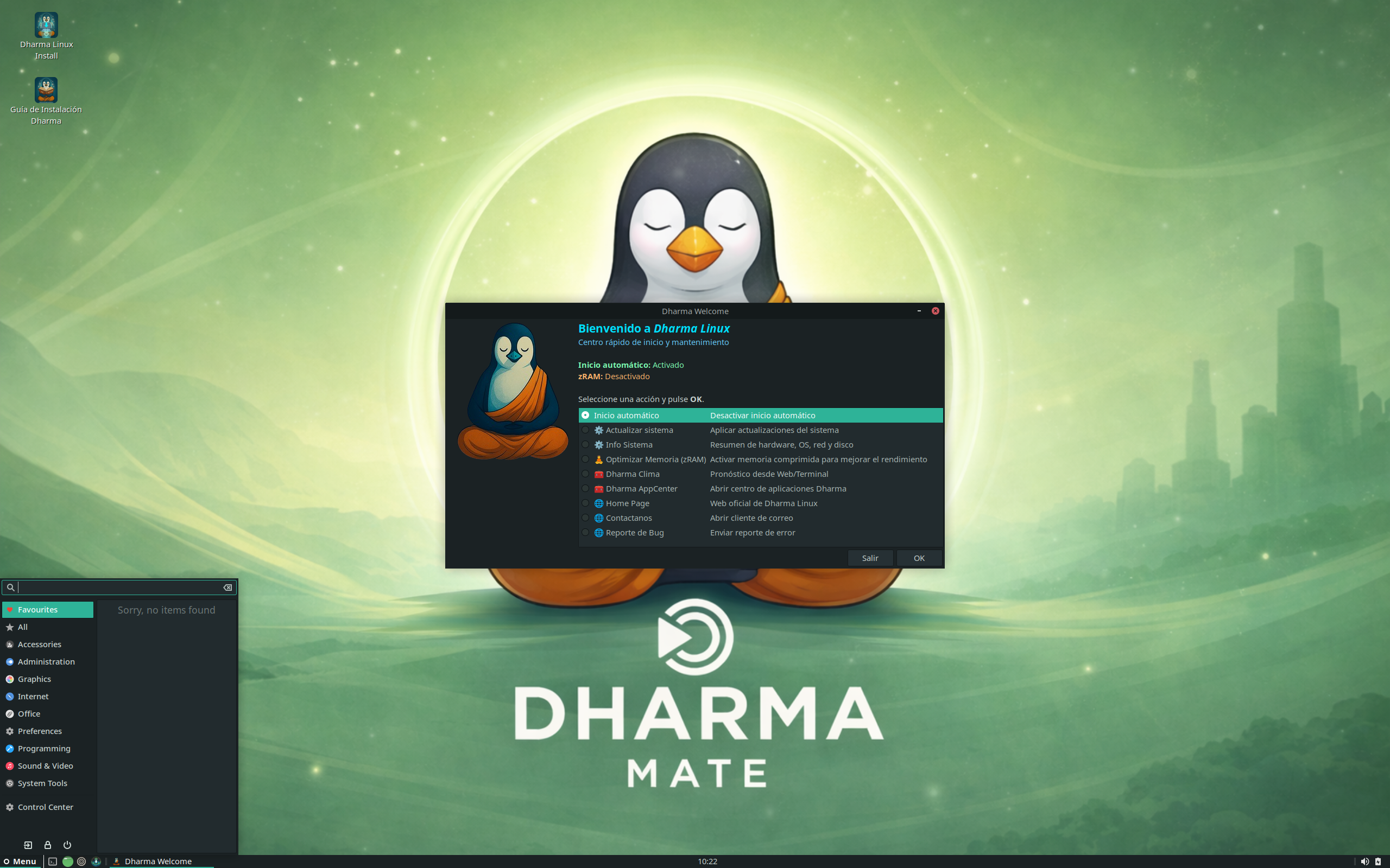 Dharma desktop screenshot: 26