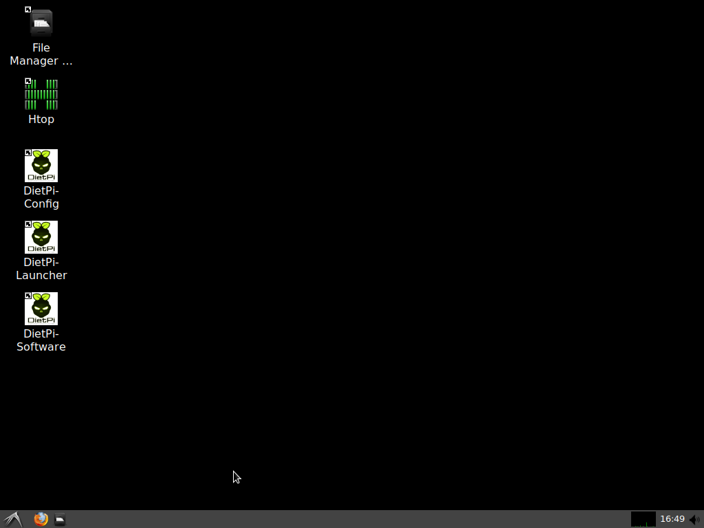 DietPi desktop screenshot: 6.1 lxde