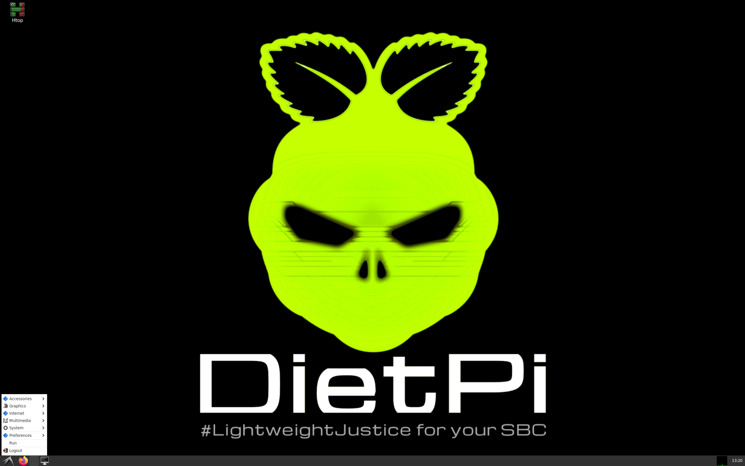 DietPi desktop screenshot: 9.17