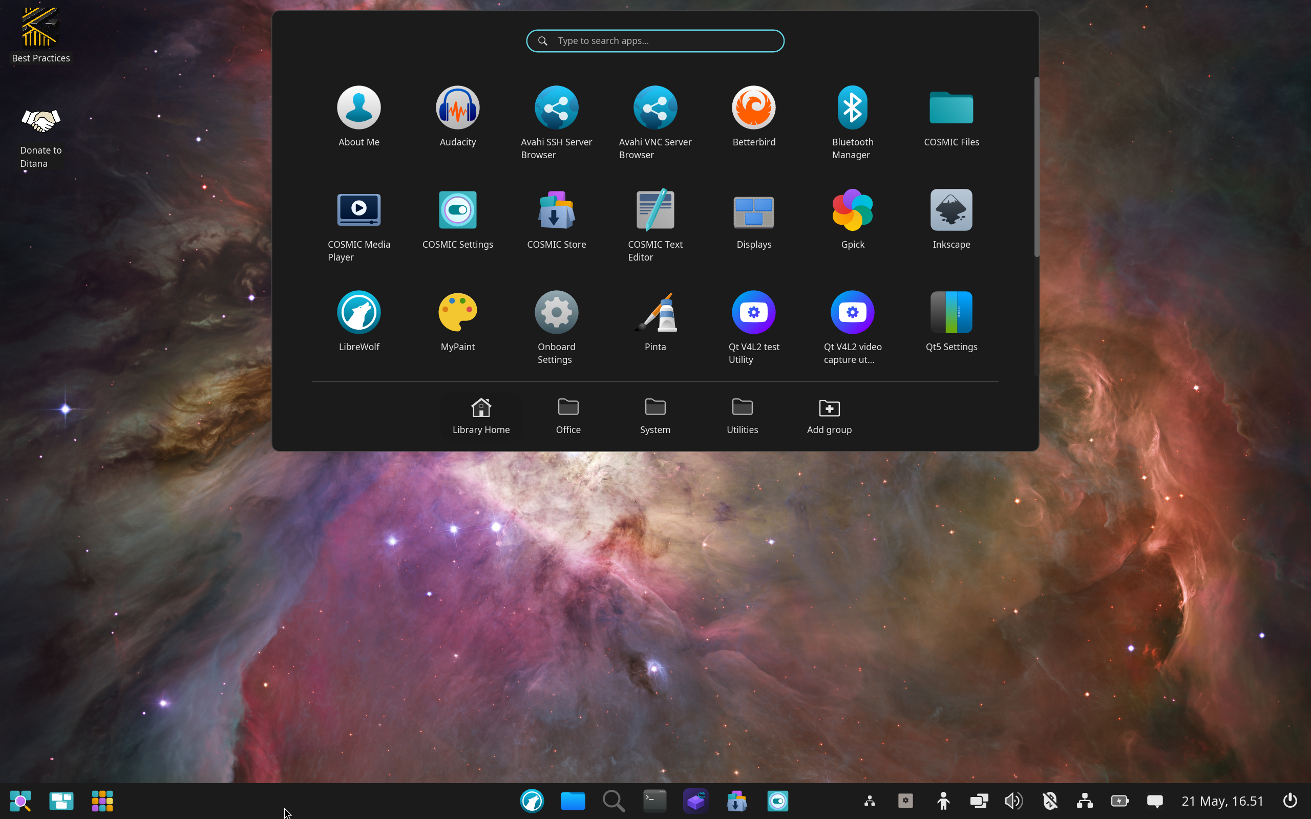 Ditana desktop screenshot: 0.9.3