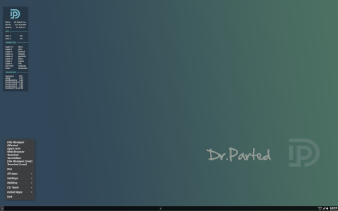 Dr.Parted desktop screenshot: Distribution overview
