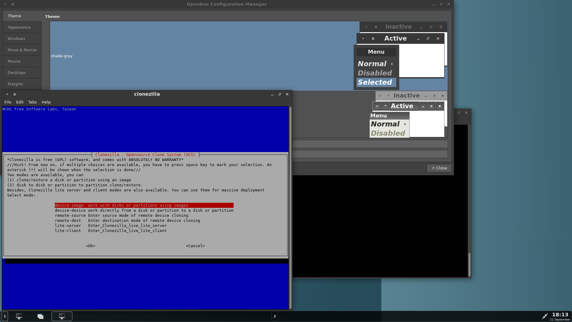 Dr.Parted desktop screenshot: 23.09 settings