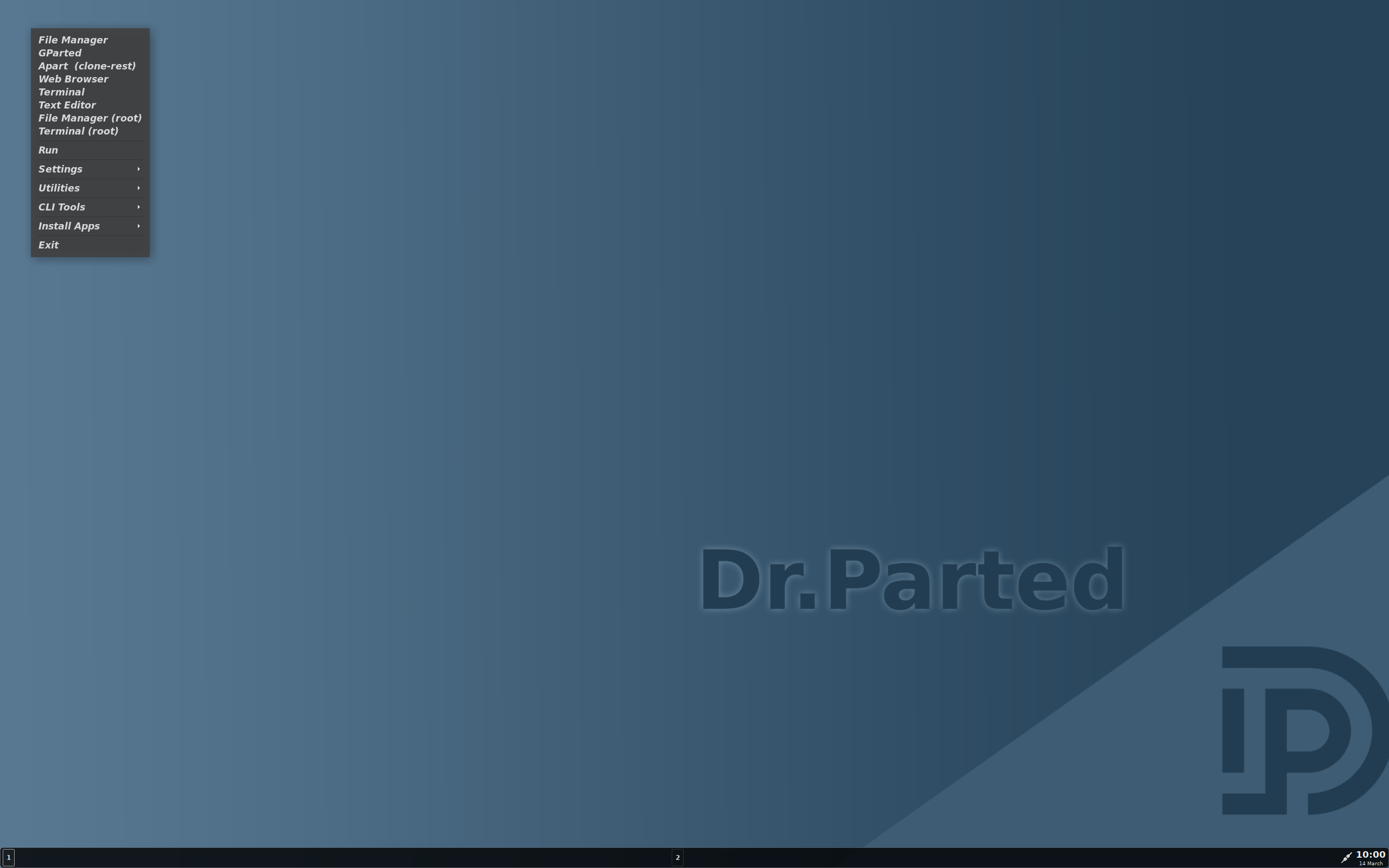 Dr.Parted desktop screenshot: 24.03.1