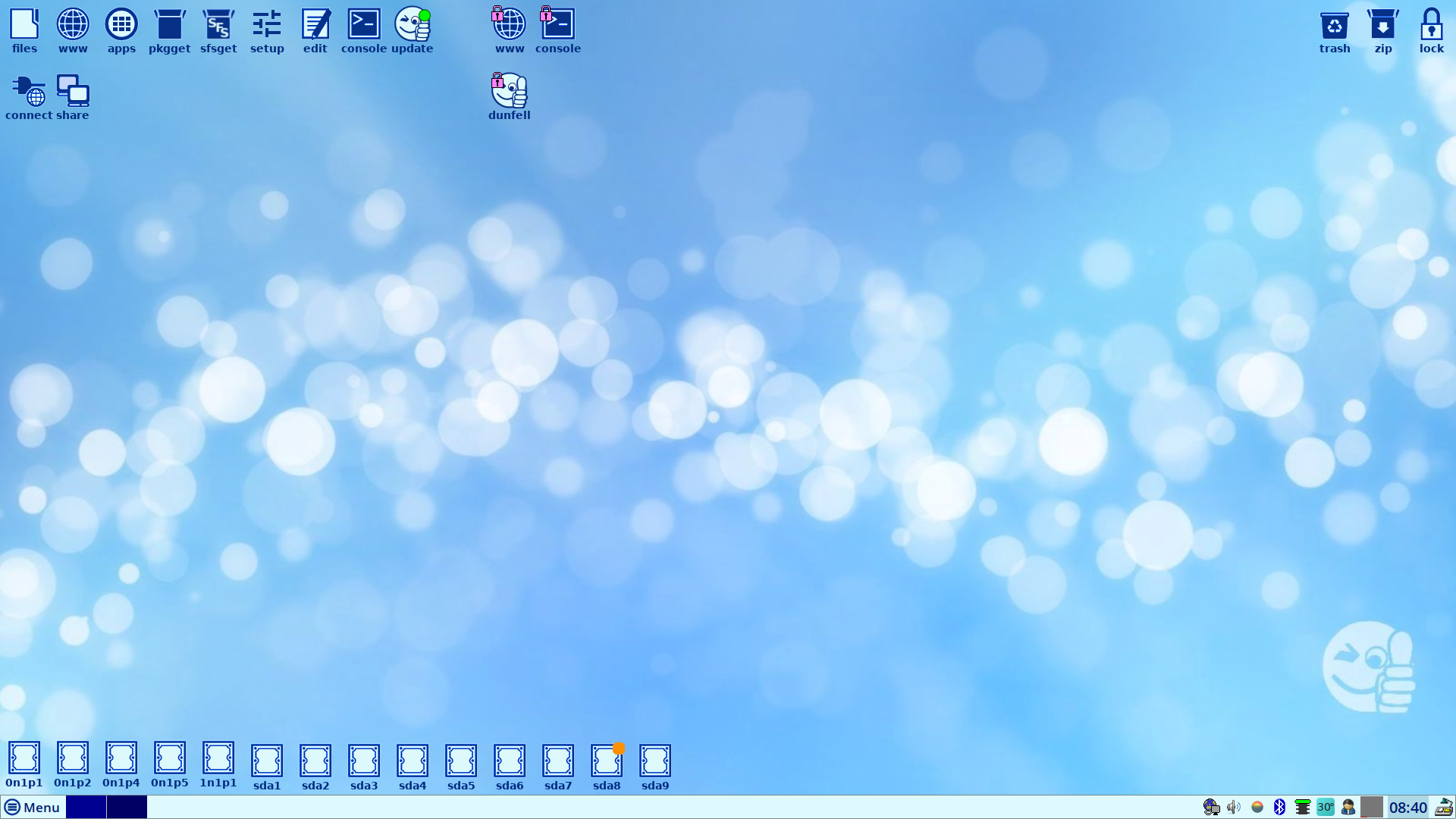 EasyOS desktop screenshot: 3.4.6