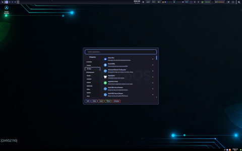 EcoOS desktop screenshot: Distribution overview