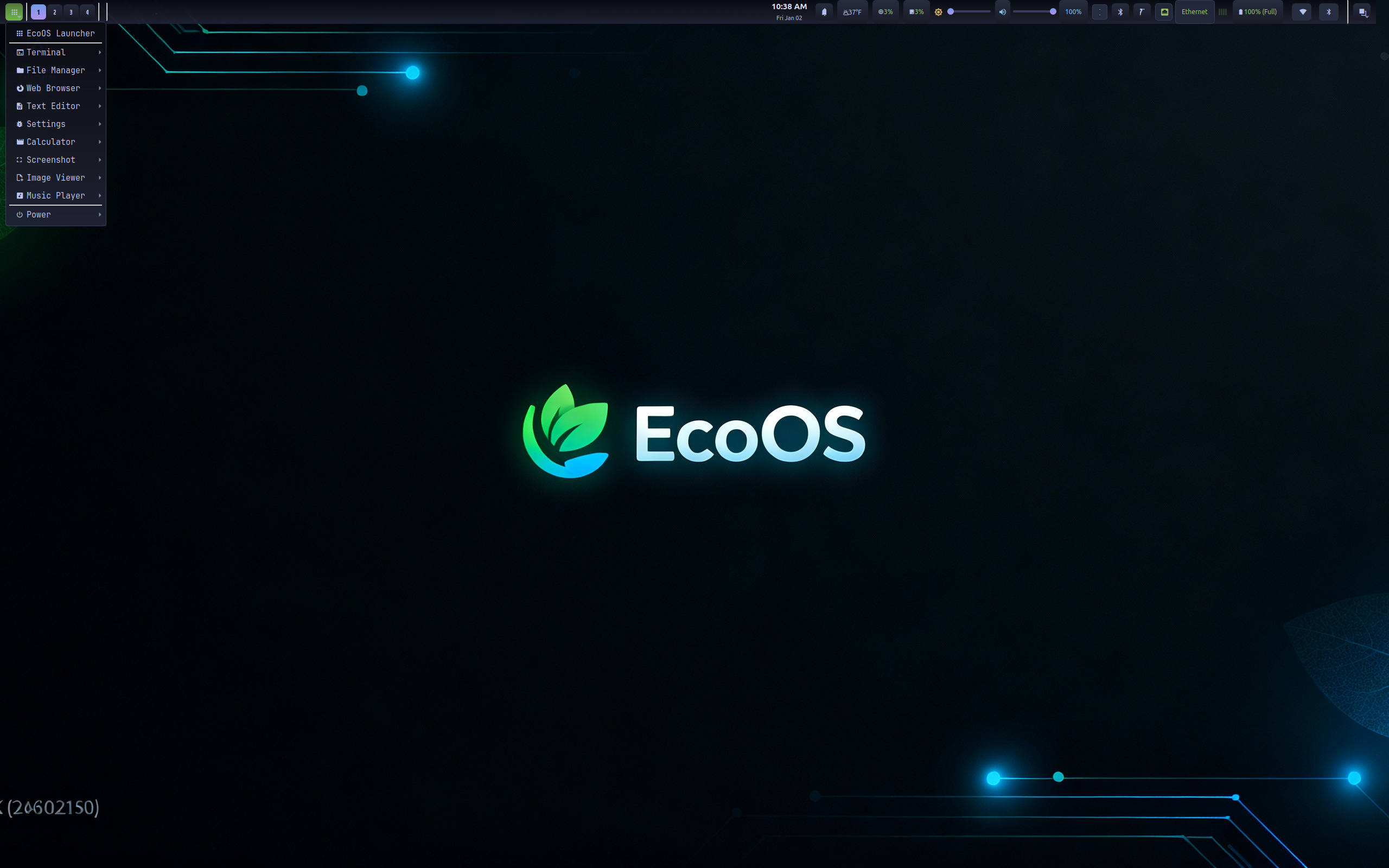 EcoOS desktop screenshot: 2a
