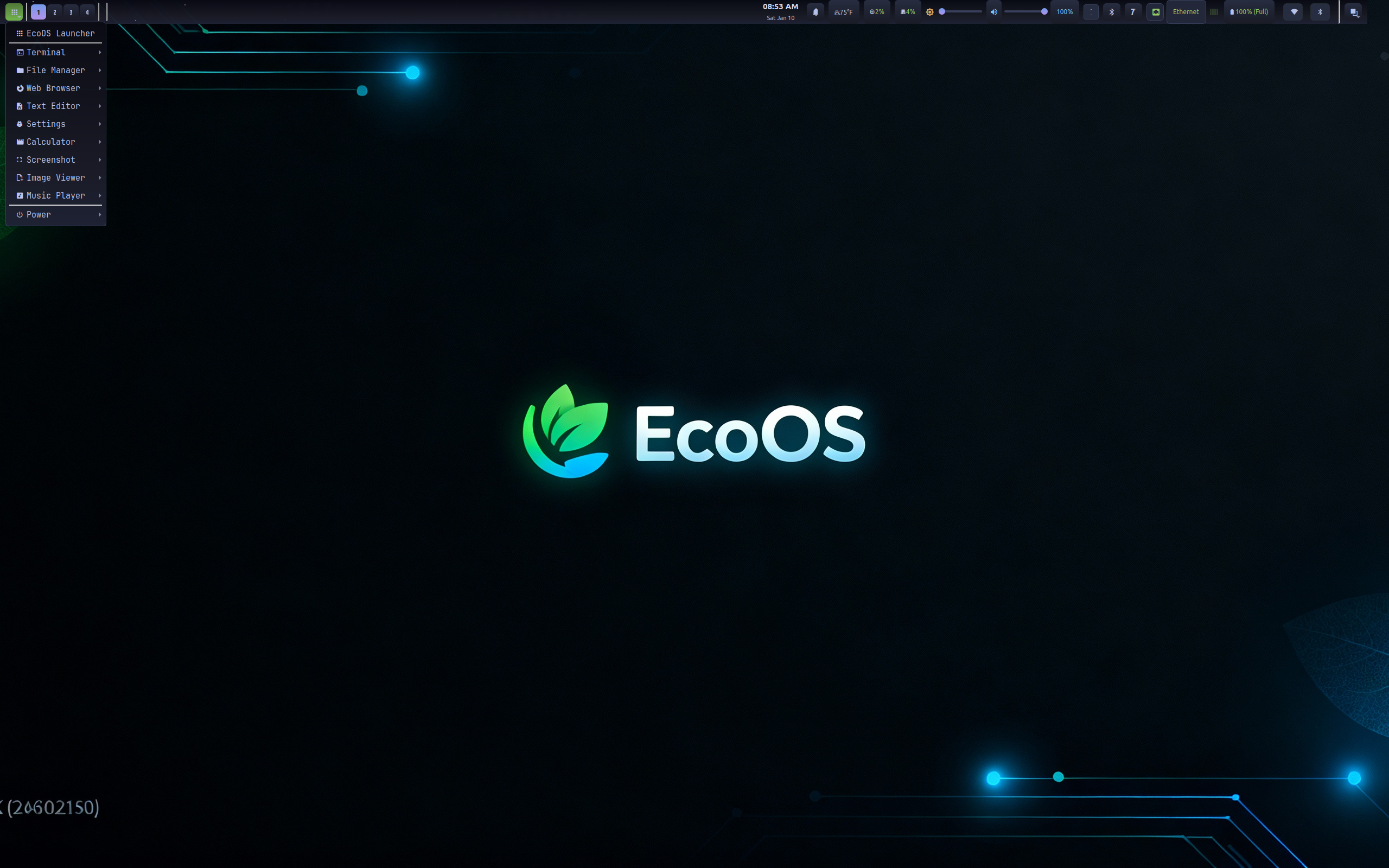 EcoOS desktop screenshot: 3