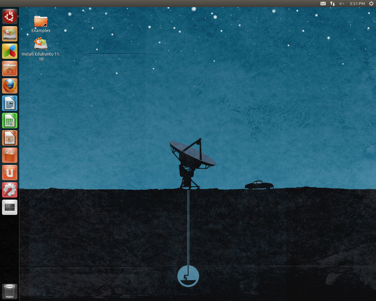 Edubuntu desktop screenshot: 11.10