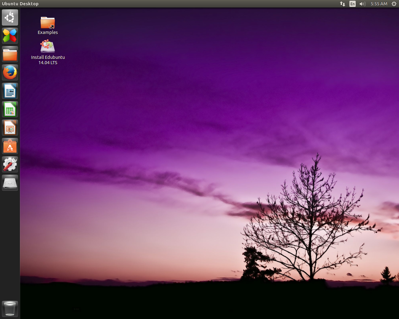 Edubuntu desktop screenshot: 14.04