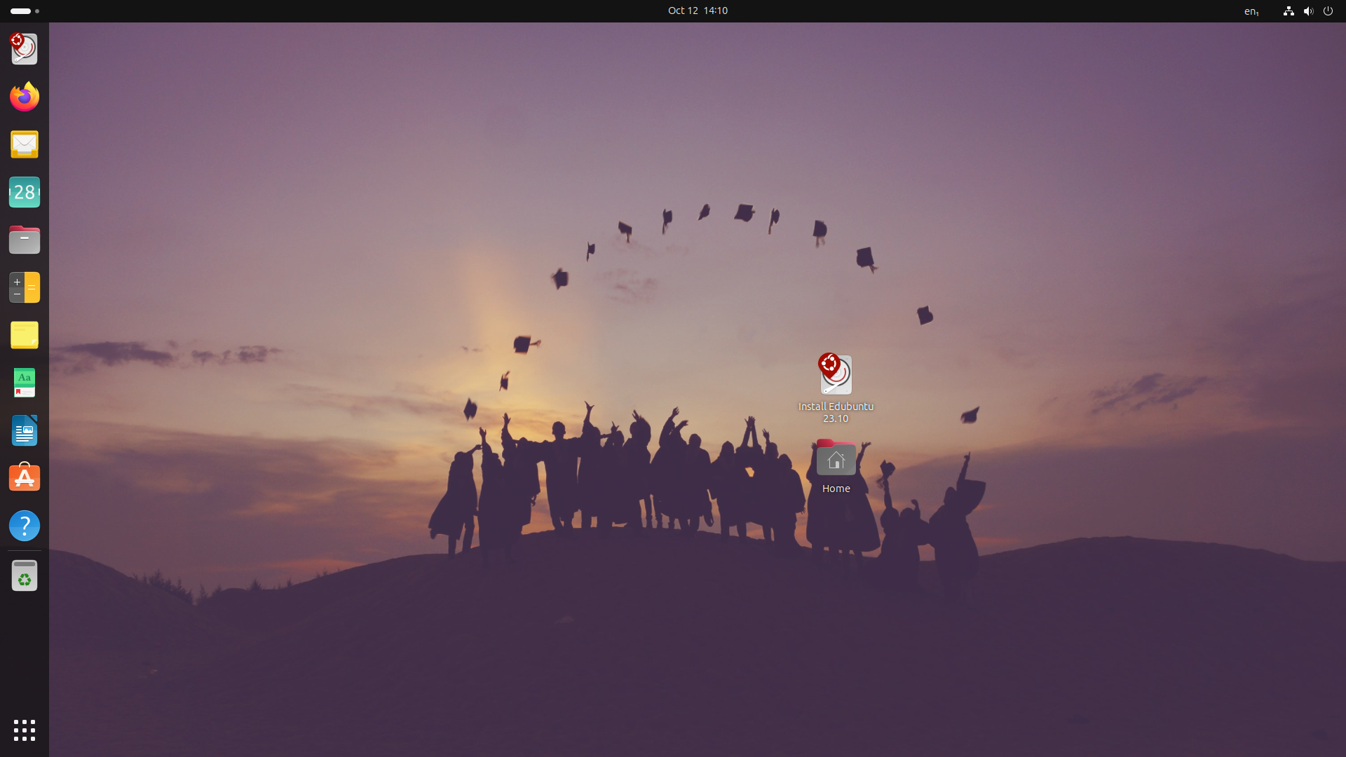 Edubuntu desktop screenshot: 23.10