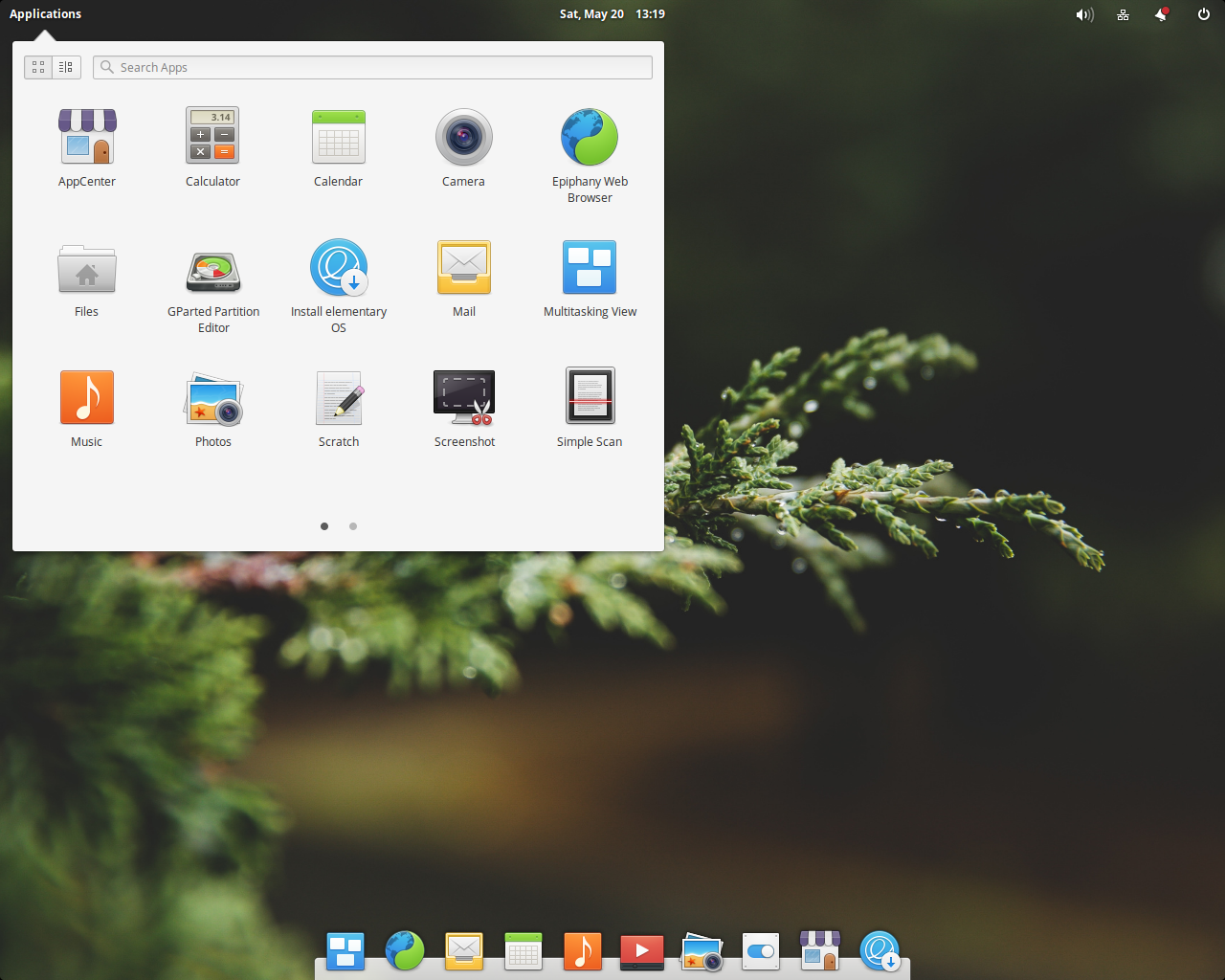 elementary desktop screenshot: 0.4.1