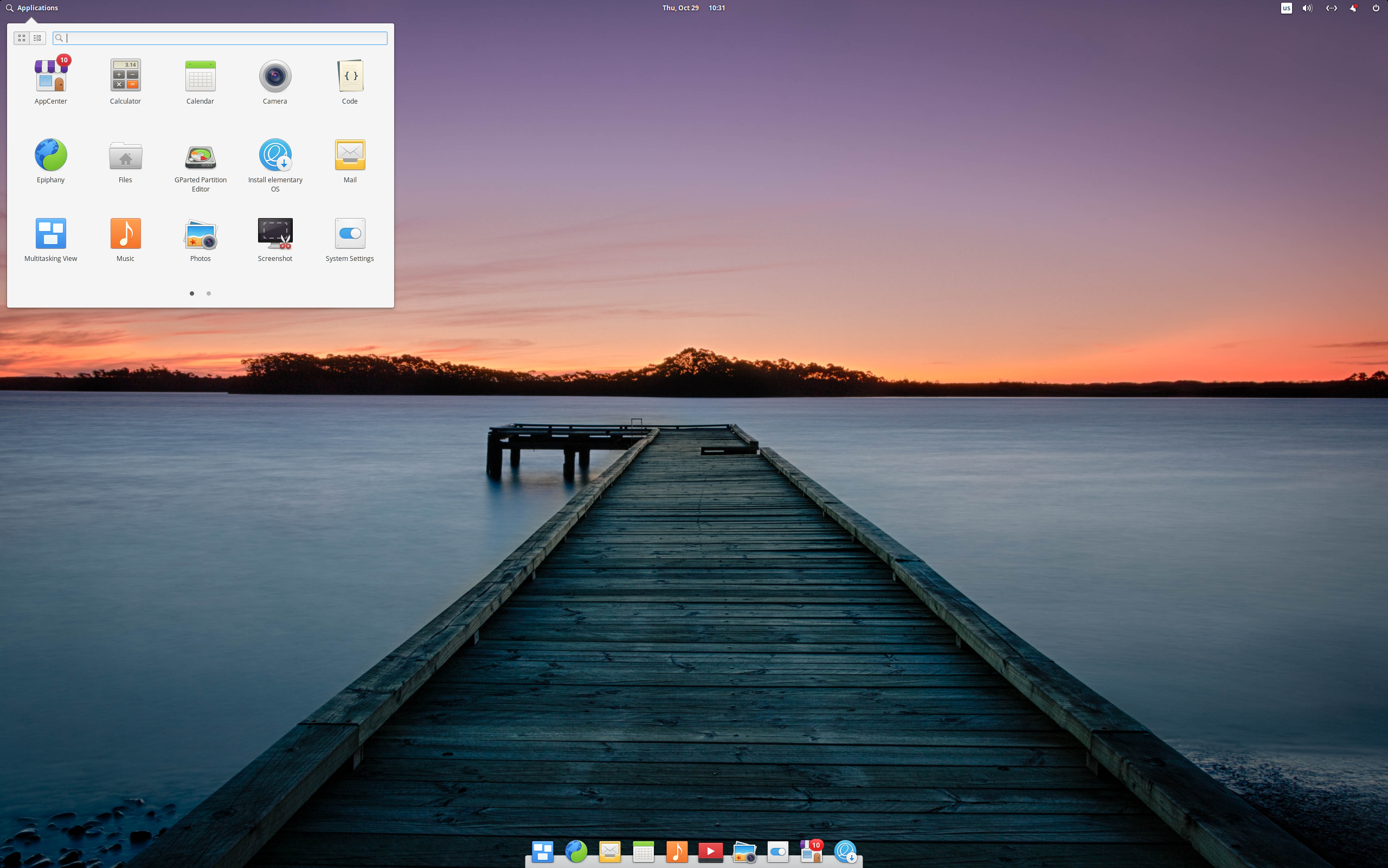 elementary desktop screenshot: 5.1.7