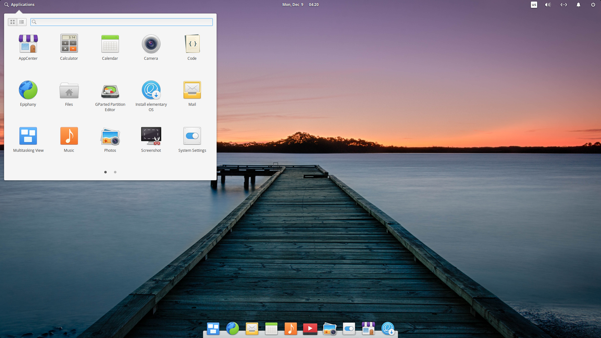 elementary desktop screenshot: 5.1