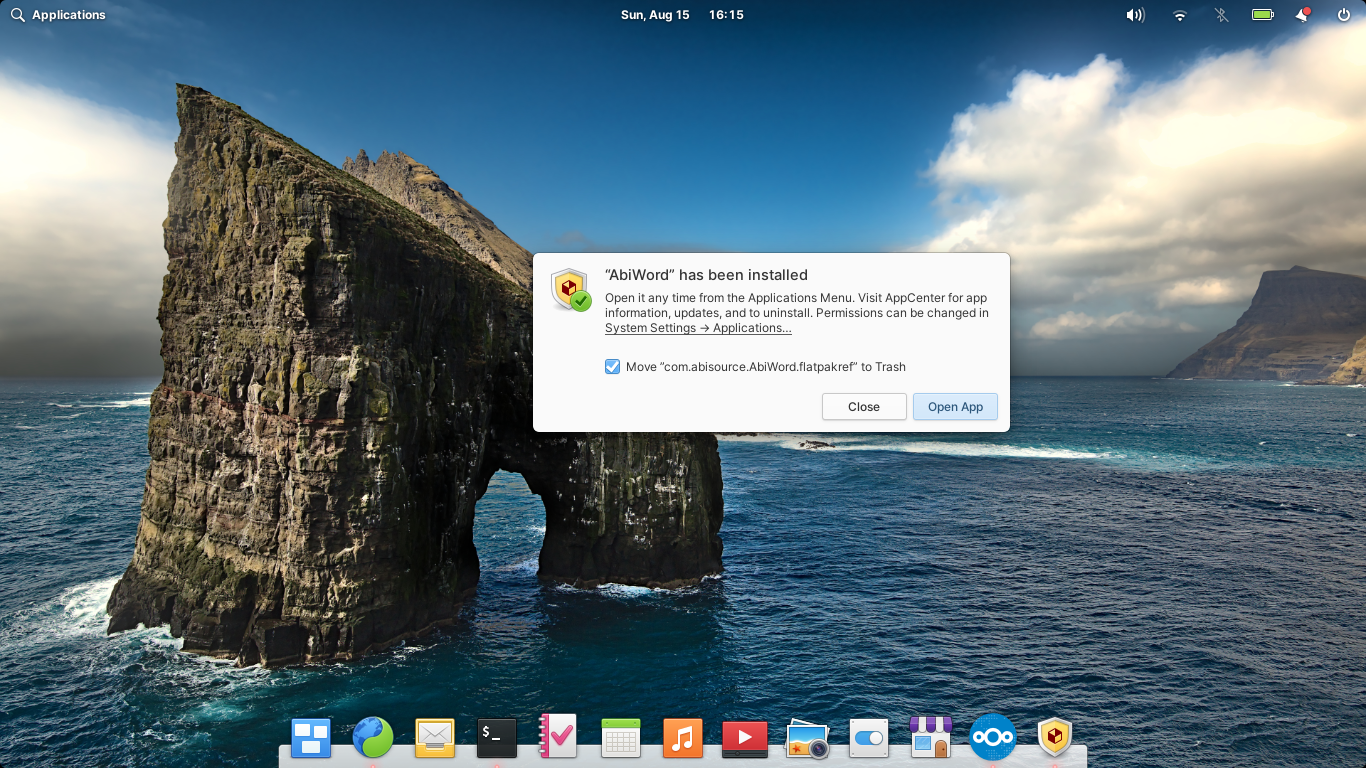 elementary desktop screenshot: 6.0 sideload