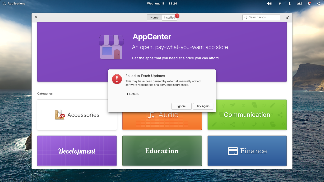 elementary desktop screenshot: 6.0 update2
