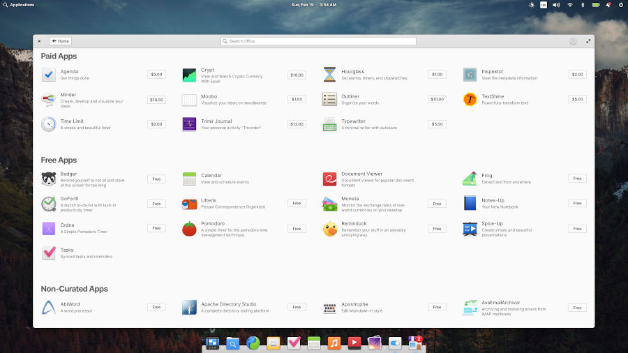 elementary desktop screenshot: 7 appcenter